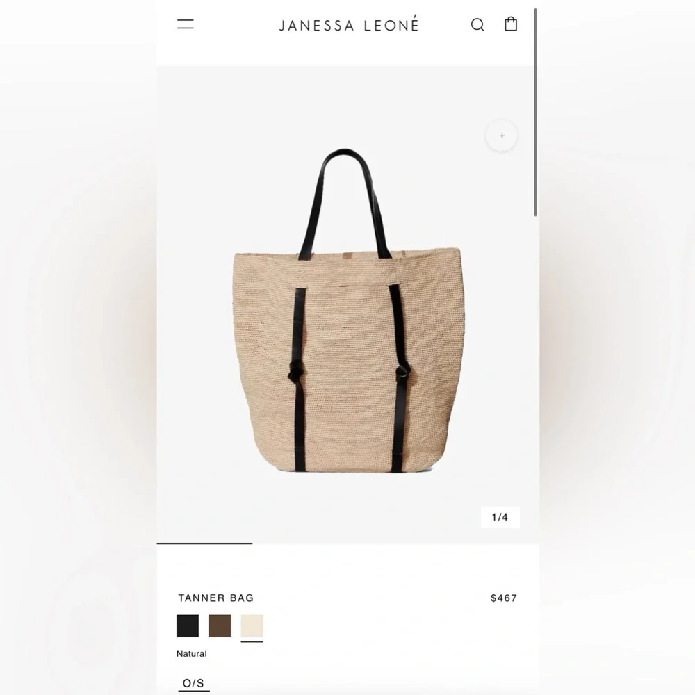 Janessa Leone Tanner Bag - Natural - Picture 5 of 14